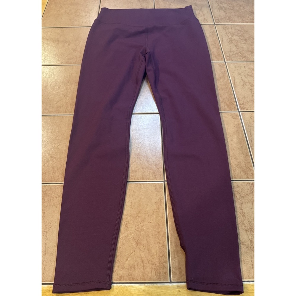 Vuori Womens Leggings Sz‎ Large Burgundy Chilled Out VW4028
